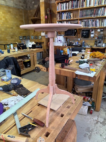 Process Detail for Cherry Shaker Table made at SBWI