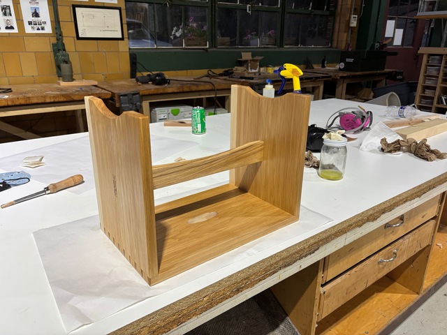 Process Detail for Shaker Stool made at SBWI