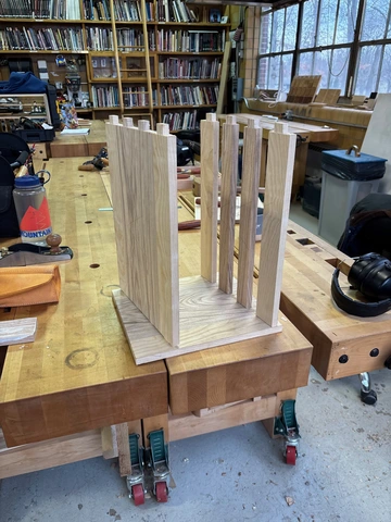 Process Detail for Shoe Rack with Trefoil